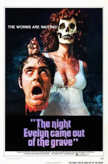 Plakat do filmu "La notte che Evelyn uscì dalla tomba" #1617499
