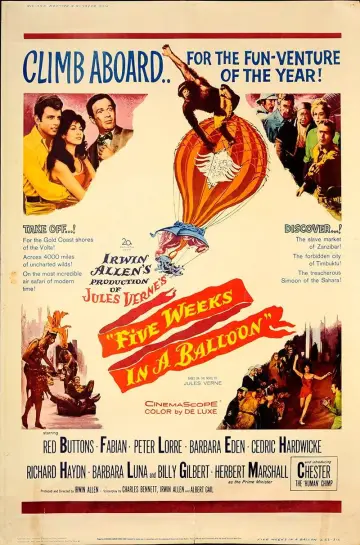 Plakat do filmu "Pięć tygodni w balonie" #1871014