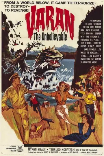 Plakat do filmu "Varan the Unbelievable" #1615758