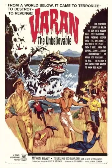 Plakat do filmu "Varan the Unbelievable" #1615759