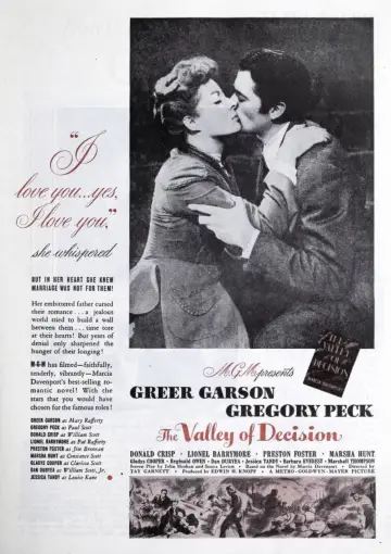 Plakat do filmu "The Valley of Decision" #1790461