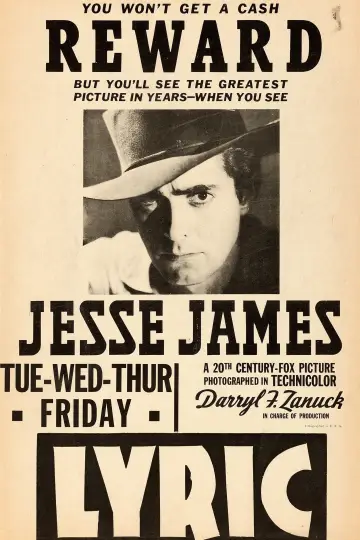 Plakat do filmu "Jesse James" #1126175
