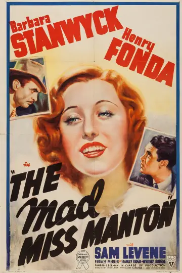 Plakat do filmu "The Mad Miss Manton" #1860705