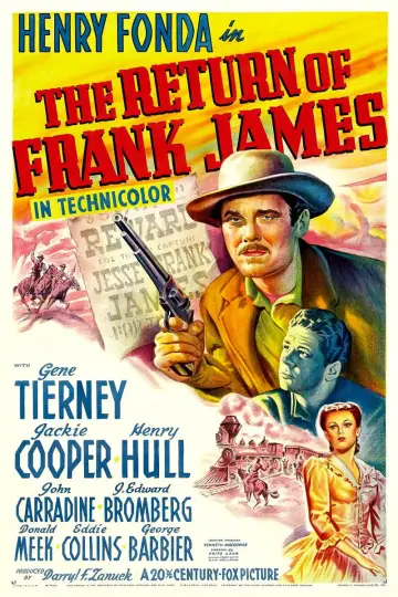 Plakat do filmu "Powrót Franka Jamesa" #1108695