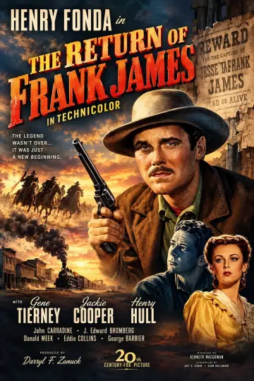 Plakat do filmu "Powrót Franka Jamesa" #1652786