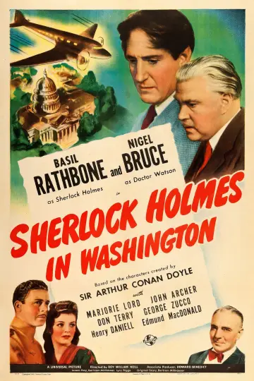 Plakat do filmu "Sherlock Holmes in Washington" #1054012