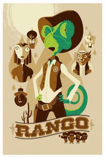 Plakat do filmu "Rango" #660107