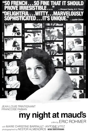 Plakat do filmu "Moja noc u Maud" #1009621