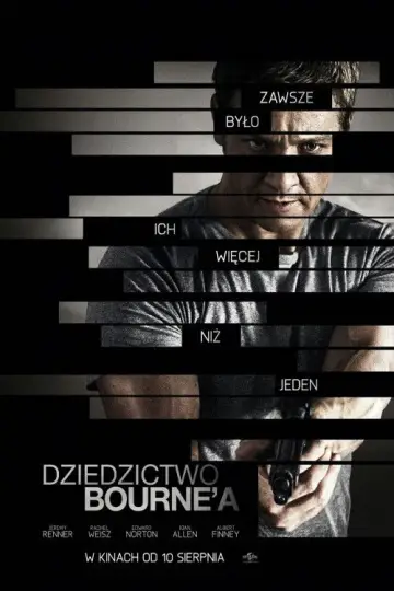 Plakat do filmu "Dziedzictwo Bourne
