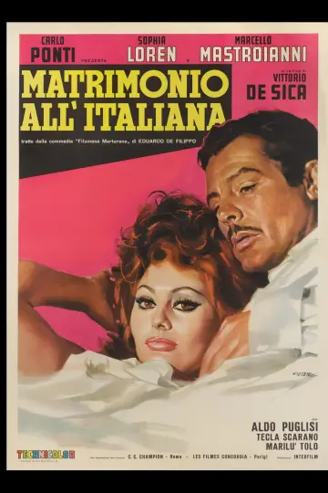 Plakat do filmu "Małżeństwo po włosku" #1832769