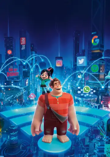 Plakat do filmu "Ralph Demolka w internecie" #316073