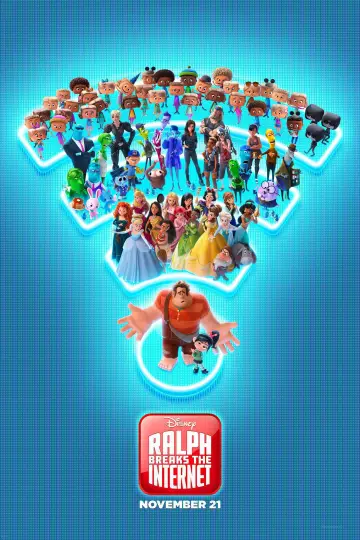 Plakat do filmu "Ralph Demolka w internecie" #40244