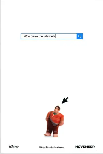Plakat do filmu "Ralph Demolka w internecie" #40254