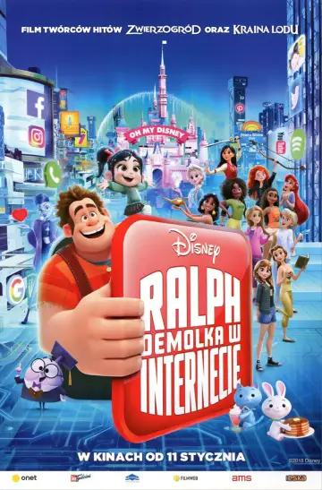 Plakat do filmu "Ralph Demolka w internecie" #598535