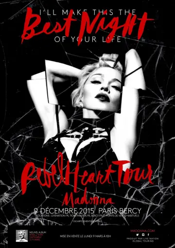 Plakat do filmu "Madonna: Rebel Heart Tour" #1091405