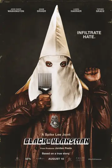 Plakat do filmu "Czarne Bractwo. BlacKkKlansman" #210232