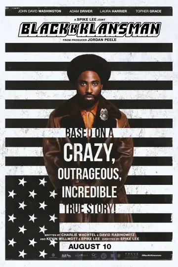 Plakat do filmu "Czarne Bractwo. BlacKkKlansman" #210233