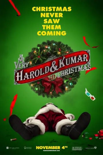 Plakat do filmu "Harold i Kumar: Spalone święta" #309056
