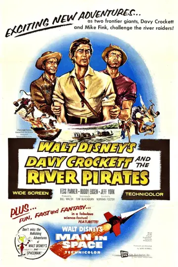Plakat do filmu "Davy Crockett i rzeczni piraci" #1858365