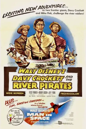Plakat do filmu "Davy Crockett i rzeczni piraci" #1858371