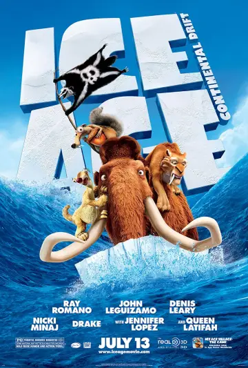 Plakat do filmu "Epoka Lodowcowa 4: Wędrówka Kontynentów" #169603