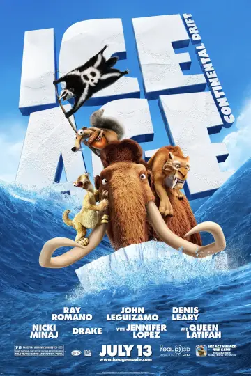 Plakat do filmu "Epoka Lodowcowa 4: Wędrówka Kontynentów" #586383