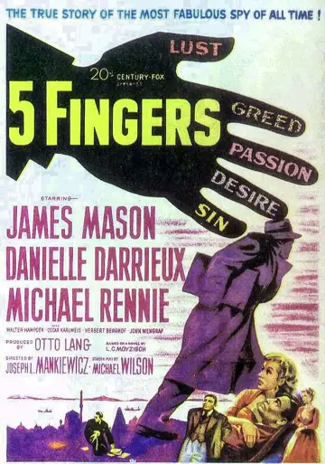 Plakat do filmu "5 Fingers" #1124879
