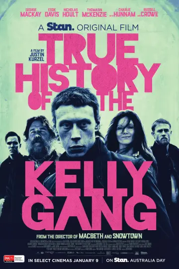 Plakat do filmu "Prawdziwa historia gangu Kelly