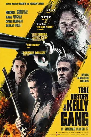 Plakat do filmu "Prawdziwa historia gangu Kelly