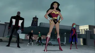 Zasłona do filmu "Justice League vs. the Fatal Five" #1746621