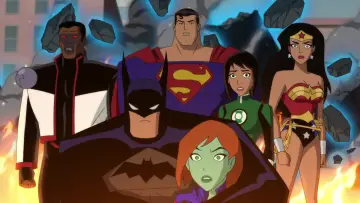 Zasłona do filmu "Justice League vs. the Fatal Five" #1746624