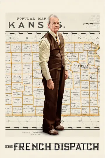 Plakat do filmu "Kurier Francuski z Liberty, Kansas Evening Sun" #92387