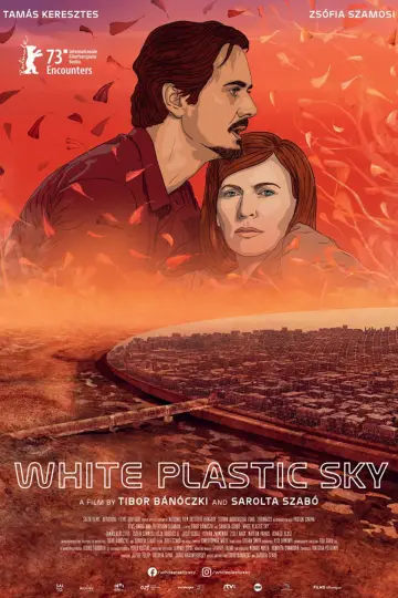 Niebo z białego plastiku