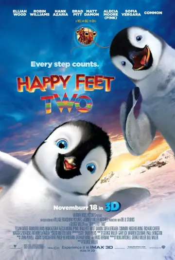 Plakat do filmu "Happy Feet: Tupot małych stóp 2" #302534
