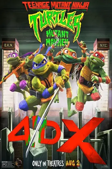 Plakat do filmu "Wojownicze żółwie ninja: Zmutowany chaos" #5269