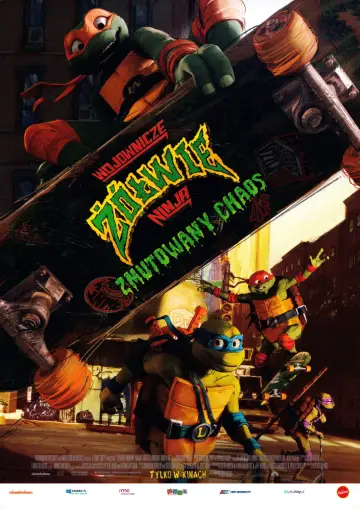 Plakat do filmu "Wojownicze żółwie ninja: Zmutowany chaos" #622665