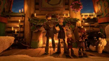 Zasłona do filmu "How to Train Your Dragon: Snoggletog Log" #418104