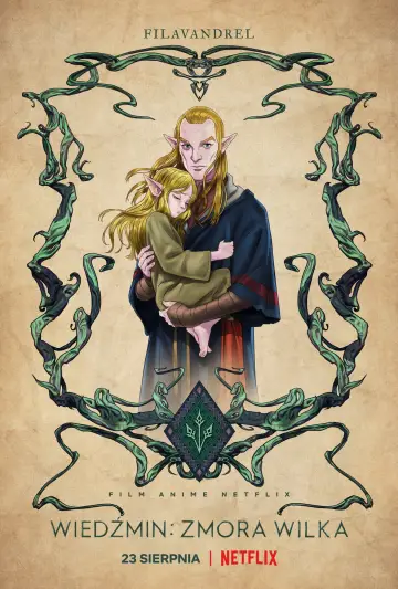 Plakat do filmu "Wiedźmin: Zmora Wilka" #950903