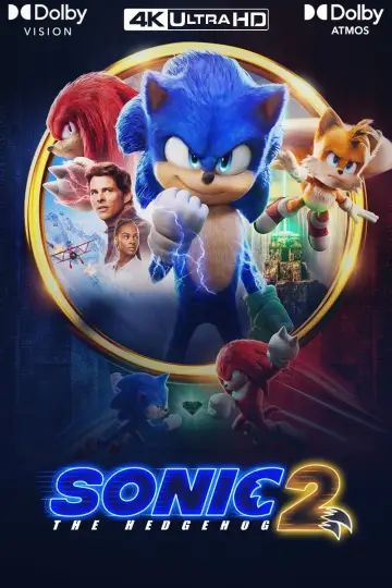 Plakat do filmu "Sonic 2. Szybki jak błyskawica" #167702