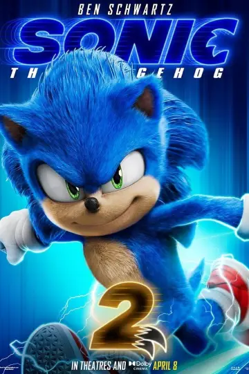 Plakat do filmu "Sonic 2. Szybki jak błyskawica" #5043