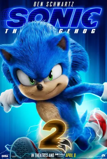 Plakat do filmu "Sonic 2. Szybki jak błyskawica" #5052