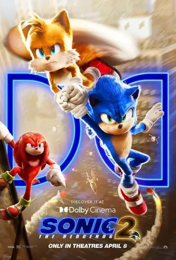 Plakat do filmu "Sonic 2. Szybki jak błyskawica" #5055