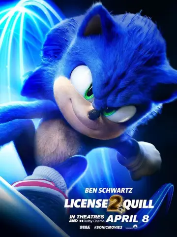 Plakat do filmu "Sonic 2. Szybki jak błyskawica" #5062