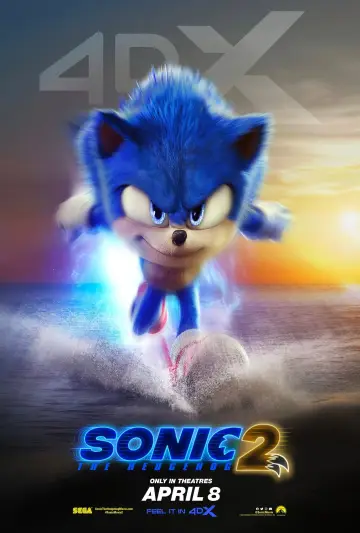 Plakat do filmu "Sonic 2. Szybki jak błyskawica" #5063