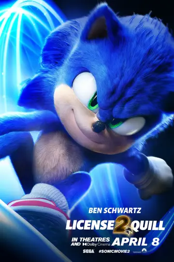 Plakat do filmu "Sonic 2. Szybki jak błyskawica" #5081