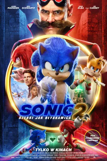 Plakat do filmu "Sonic 2. Szybki jak błyskawica" #563924