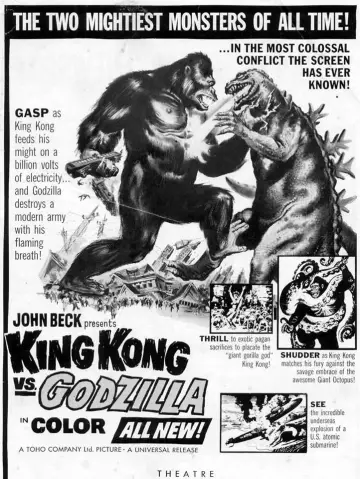 Plakat do filmu "King Kong kontra Godzilla" #1027666