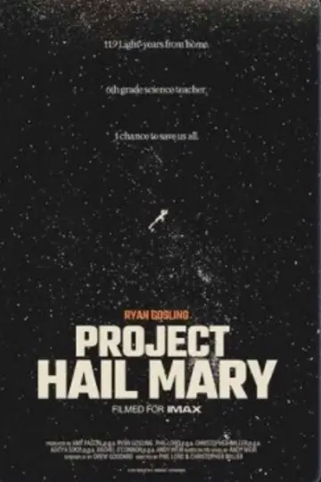 Plakat do filmu "Projekt Hail Mary" #813378