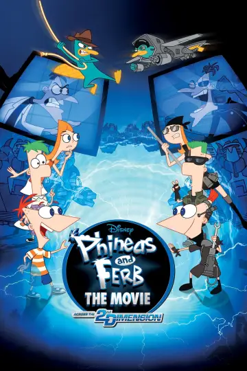 Plakat do filmu "Fineasz i Ferb: Podróż w 2-gim wymiarze" #91438