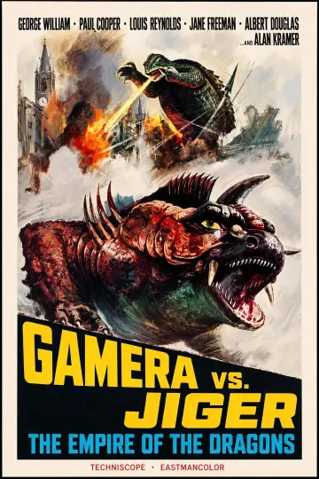 Plakat do filmu "ガメラ対大魔獣ジャイガー" #1204069